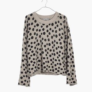 Madewell Leopard Dot Pullover Sweater Size XL